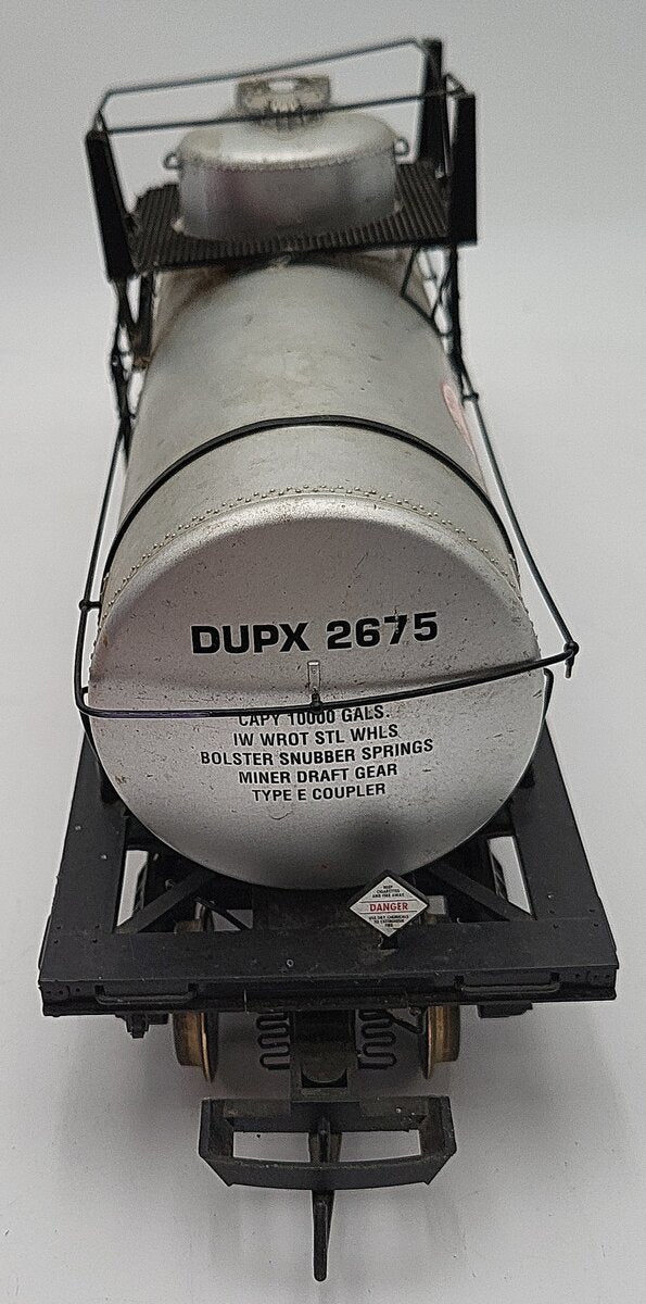 USA Trains G Scale DUPX 10,000 Gal Tank Car #2675 VG/Box