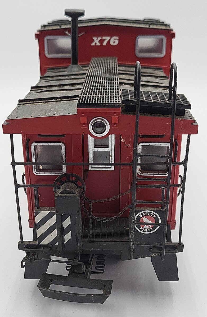 USA Trains R12110 G Red/Silver Great Northern Extended Vision Caboose VG/Box