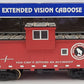 USA Trains R12110 G Red/Silver Great Northern Extended Vision Caboose VG/Box
