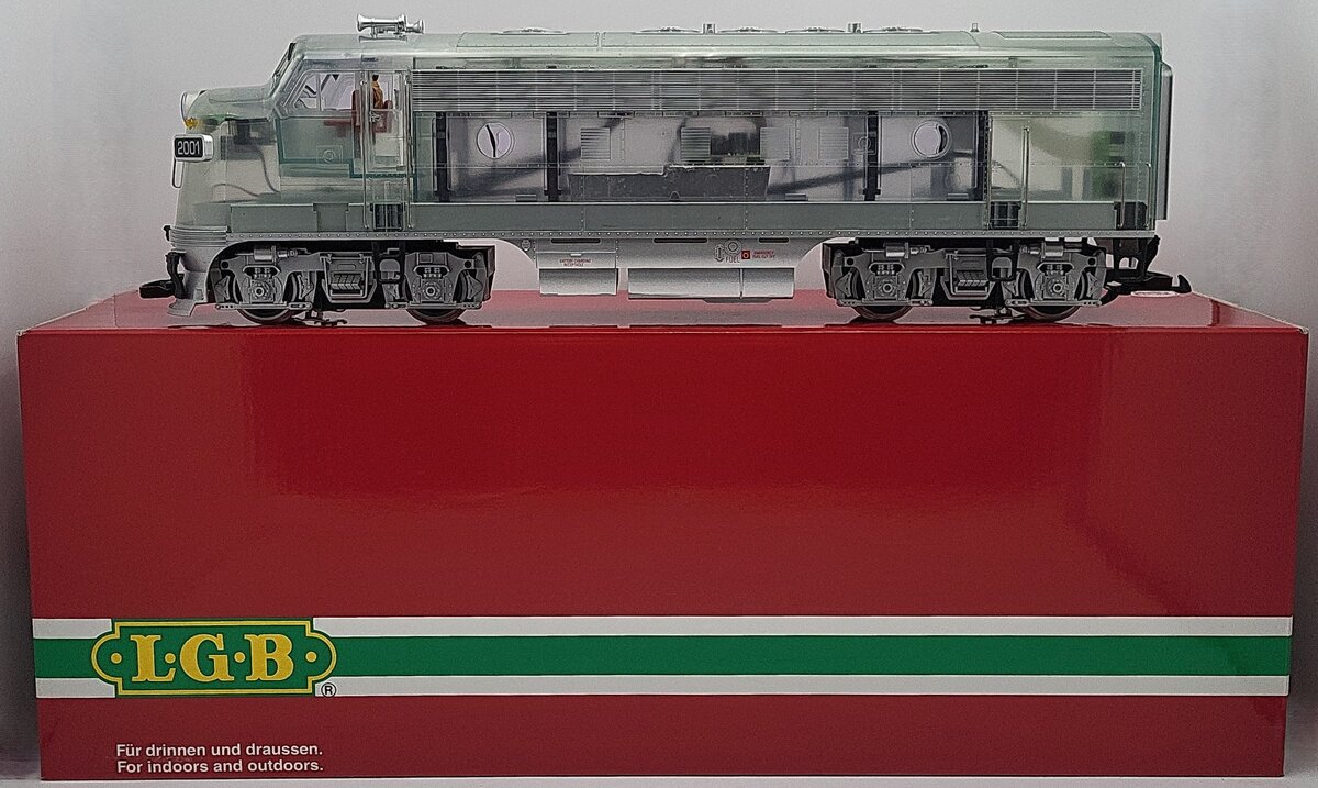 LGB 22578 G Scale See-Thru F7A Diesel Locomotive EX/Box