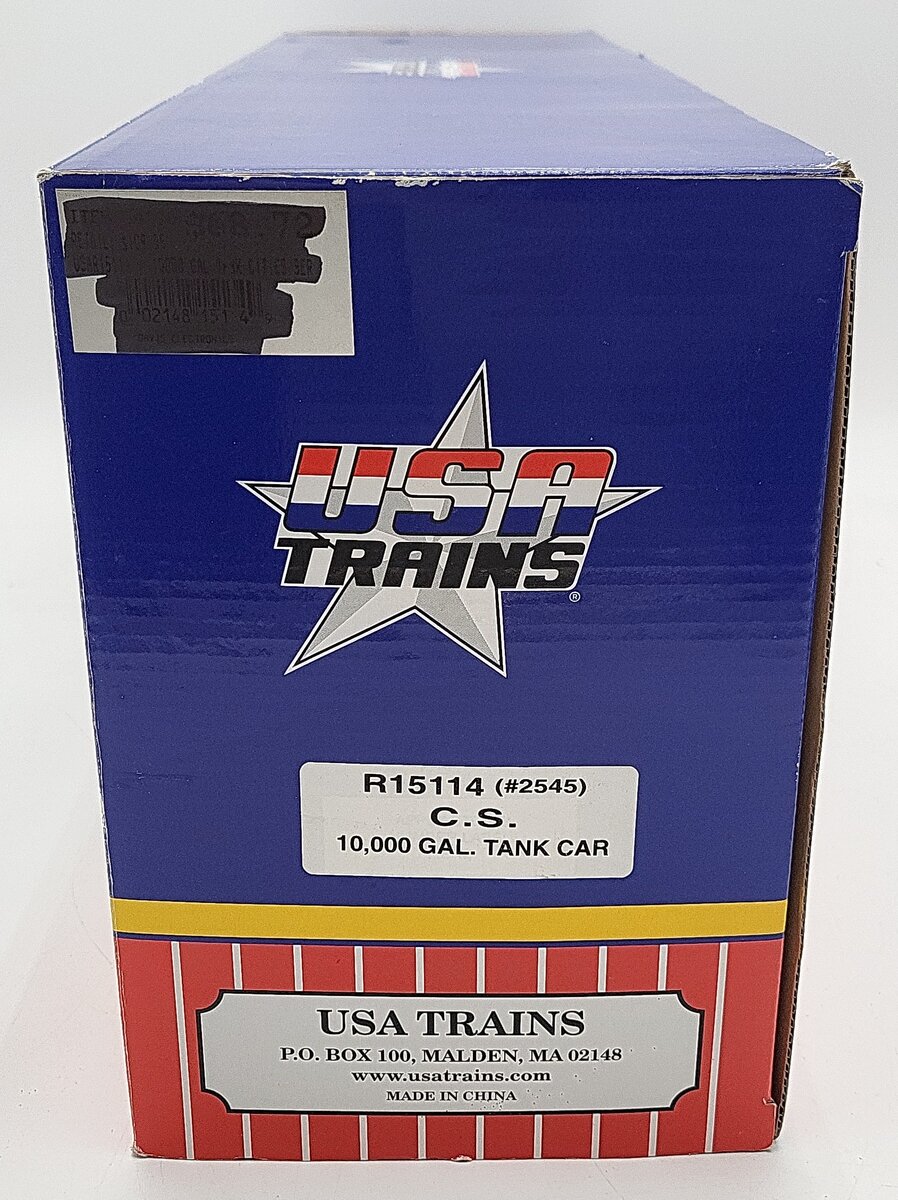 USA Trains G Scale C.S 10,000 Gal. Tank Car #2545 VG/Box
