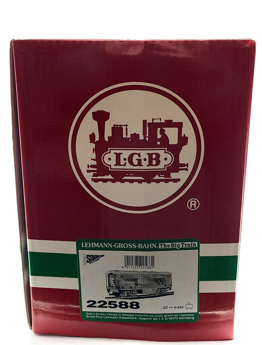 LGB 22588 G Scale Ghost Shell F7 B-Unit Diesel Locomotive EX/Box