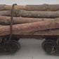 Bachmann 98490 G Scale Skeleton Log Car with Log Load (Metal Wheels) VG/Box