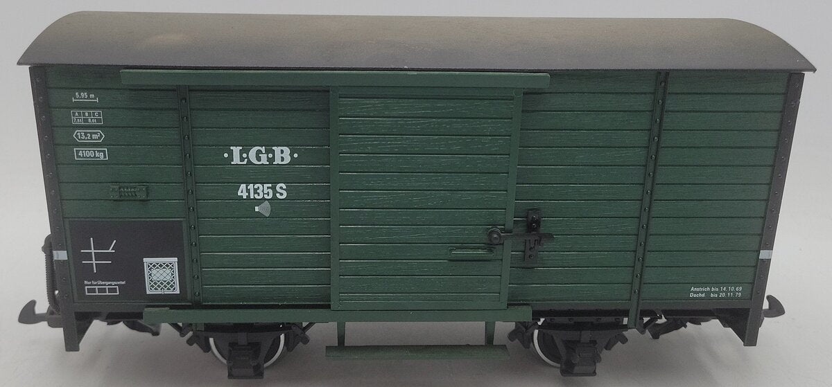 LGB 4531 G Scale Boxcar #4135 W/ Sounds EX/Box