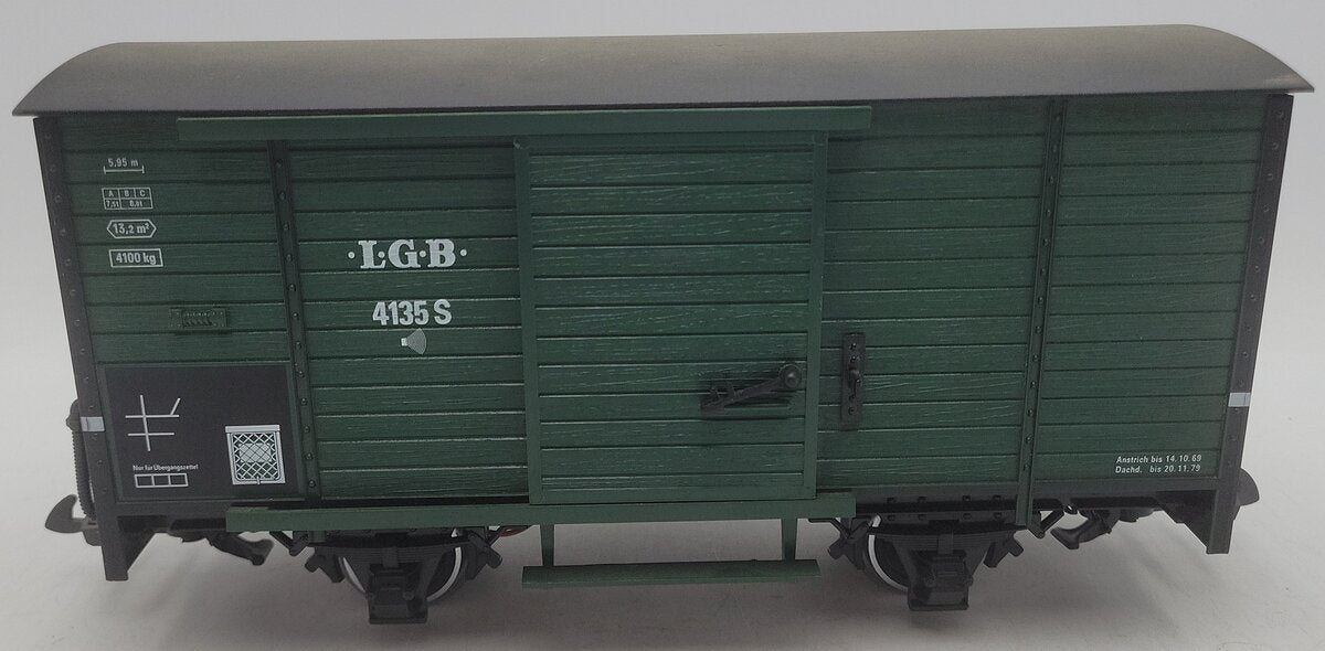 LGB 4531 G Scale Boxcar #4135 W/ Sounds EX/Box