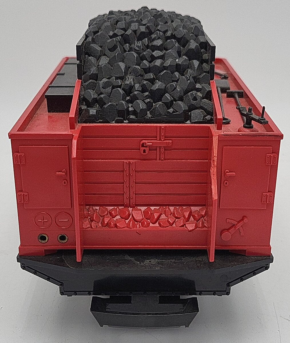 LGB 69476 Powered Coal Tender--Red (Metal Wheels) EX/Box