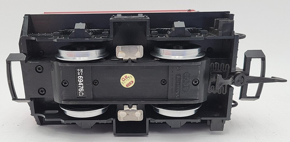 LGB 69476 Powered Coal Tender--Red (Metal Wheels) EX/Box
