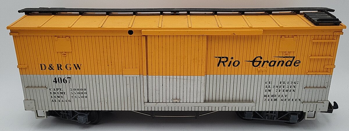 LGB 4067-D01 G Scale Denver & Rio Grande Western Boxcar #4067 VG/Box