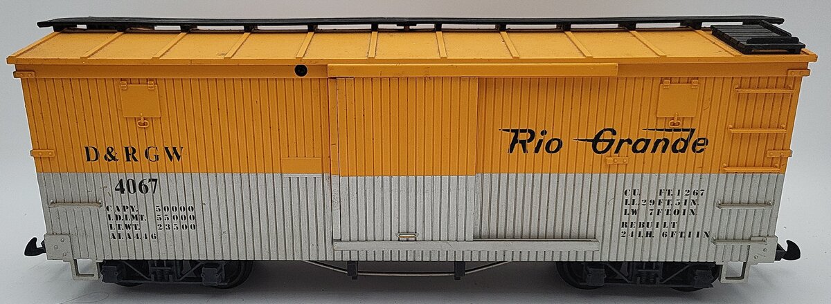 LGB 4067-D01 G Scale Denver & Rio Grande Western Boxcar #4067 VG/Box