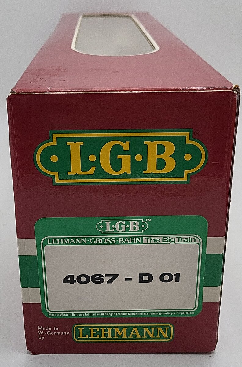 LGB 4067-D01 G Scale Denver & Rio Grande Western Boxcar #4067 VG/Box