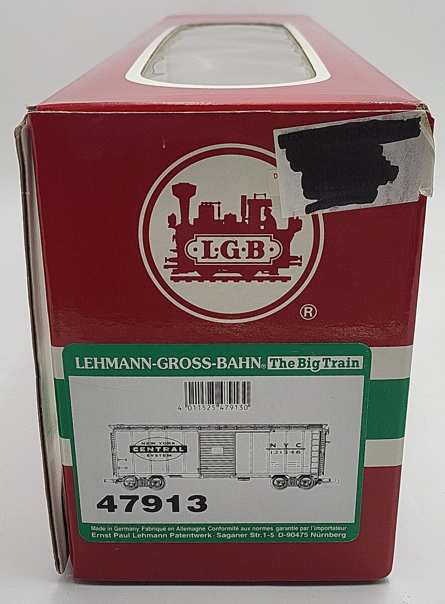 LGB 47913 G Scale New York Central Boxcar #121346 VG/Box