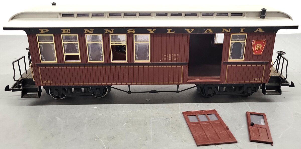 LGB 3081 E 02 G Scale Pennsylvania Baggage Car #3081 VG