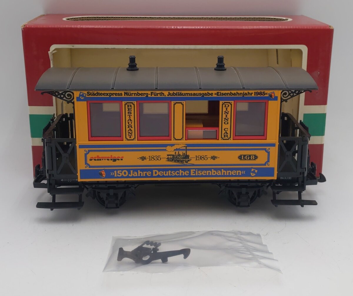 LGB 3013SG G Scale 150 Year Anniversary Passenger Car LN/Box