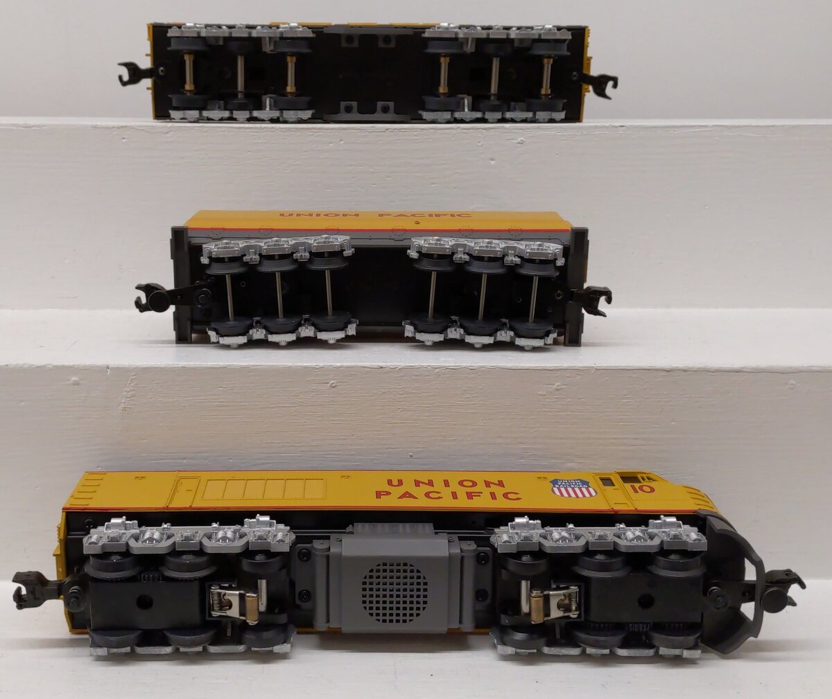 MTH 30-2009-1 O Gauge Union Pacific Gas Turbine Diesel Set w/PS1 #10/10B EX/Box