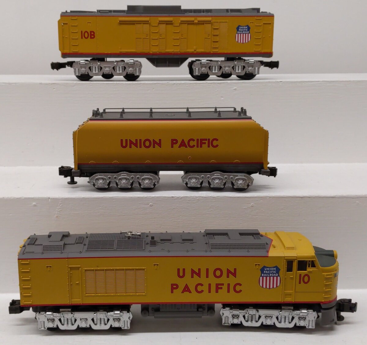 MTH 30-2009-1 O Gauge Union Pacific Gas Turbine Diesel Set w/PS1 #10/10B EX/Box