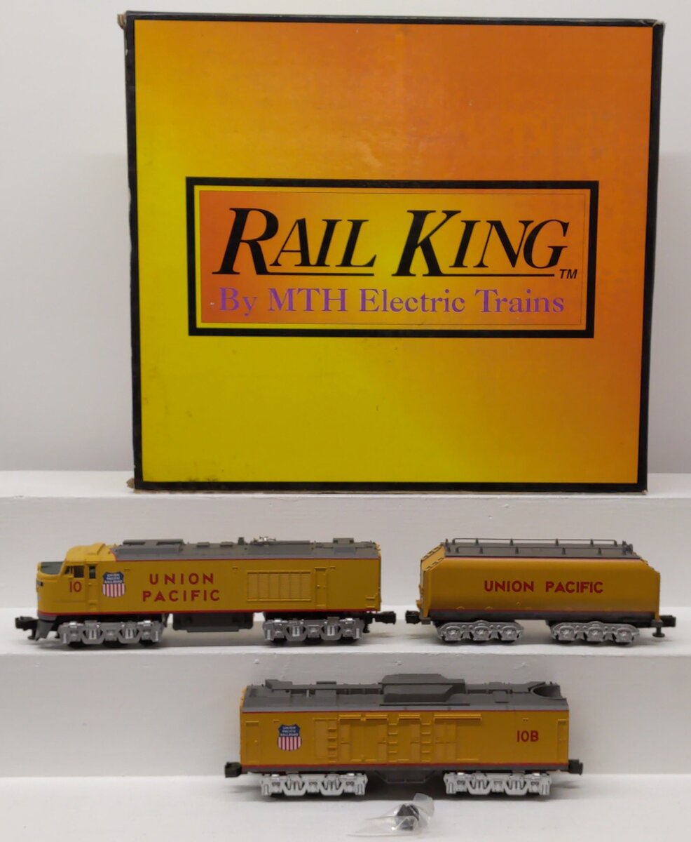 MTH 30-2009-1 O Gauge Union Pacific Gas Turbine Diesel Set w/PS1 #10/10B EX/Box