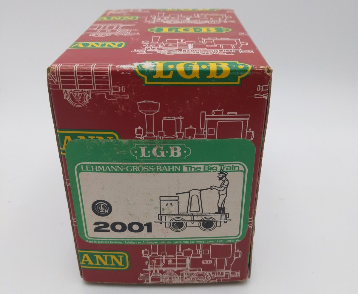 LGB 2001 G Scale Motorized Operating Handcar VG/Box