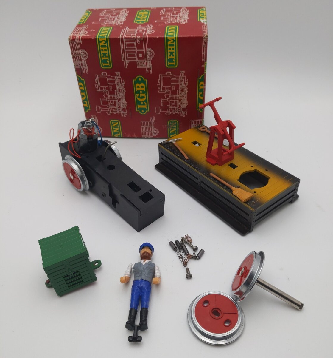 LGB 2001 G Scale Motorized Operating Handcar VG/Box
