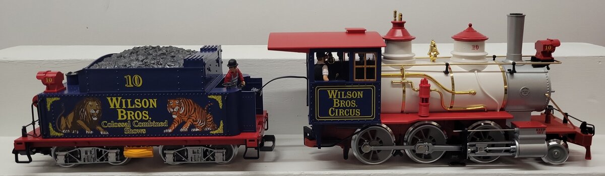 LGB 22191 G Scale Wilson Bros. Circus 2-6-0 Steam Locomotive & Tender EX/Box