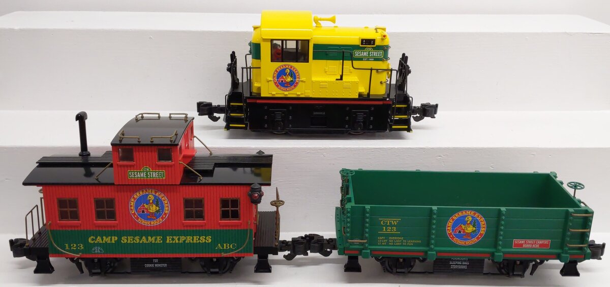 Aristo-Craft ART-28313 Camp Sesame Express Lil' Critter Train Set VG/Box