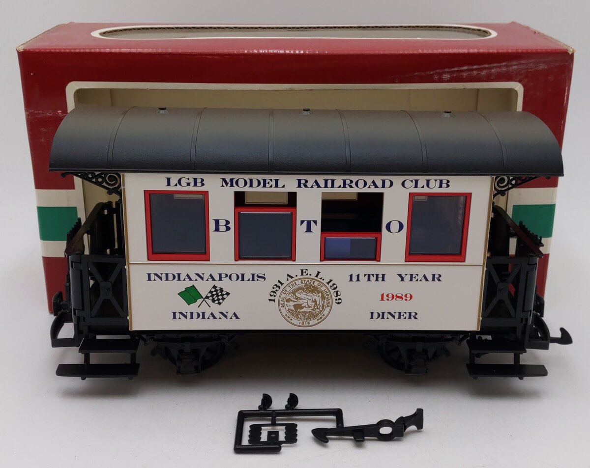 LGB 3007CC G Scale Model Railroad Club Caboose Diner EX/Box