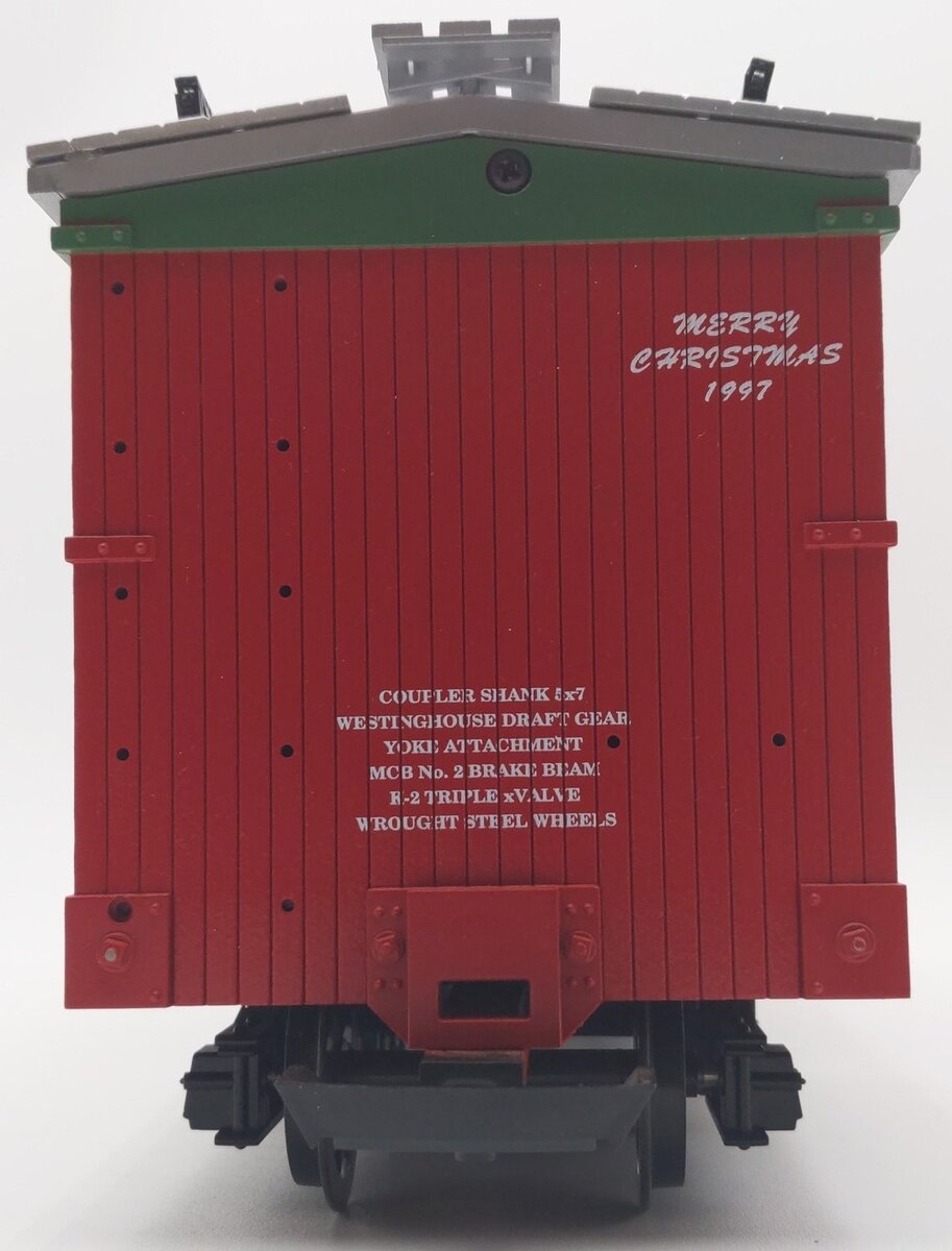 USA Trains 13015 G 1997 Christmas Reefer Car EX/Box