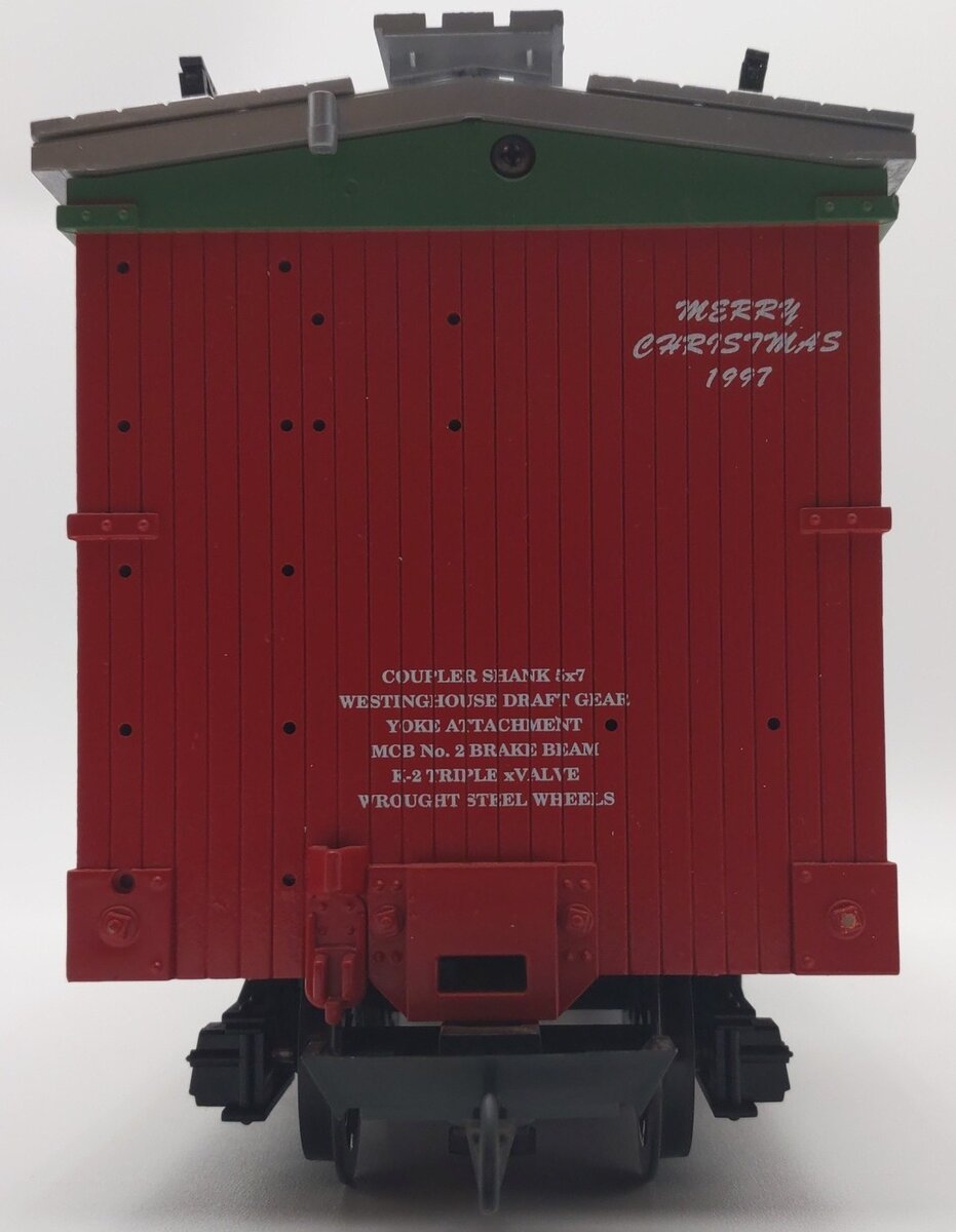 USA Trains 13015 G 1997 Christmas Reefer Car EX/Box