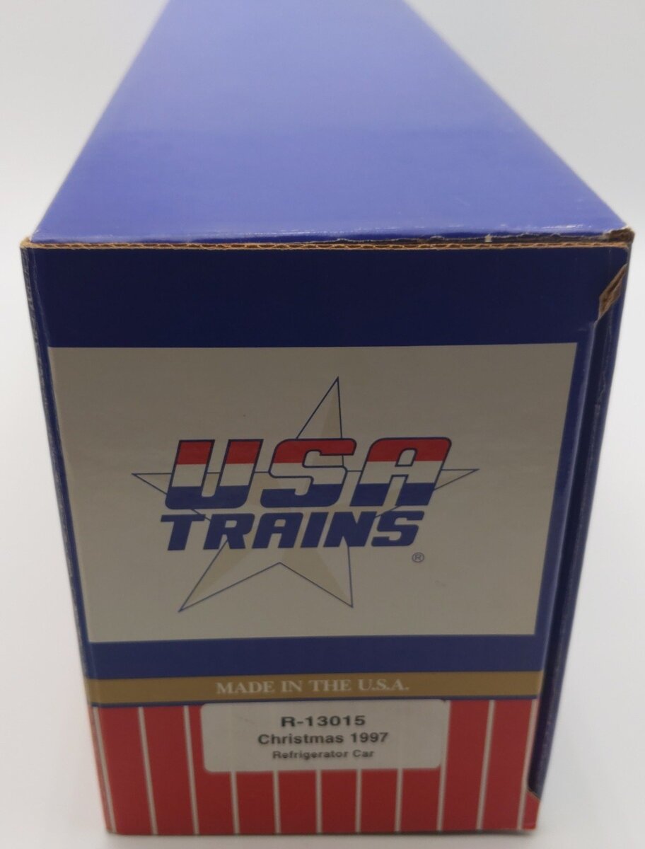 USA Trains 13015 G 1997 Christmas Reefer Car EX/Box