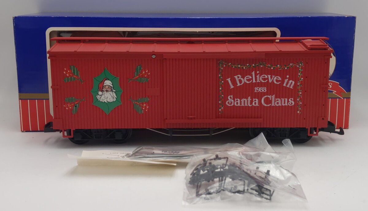 USA Trains 1939 G Gauge 1988 Christmas Boxcar NIB