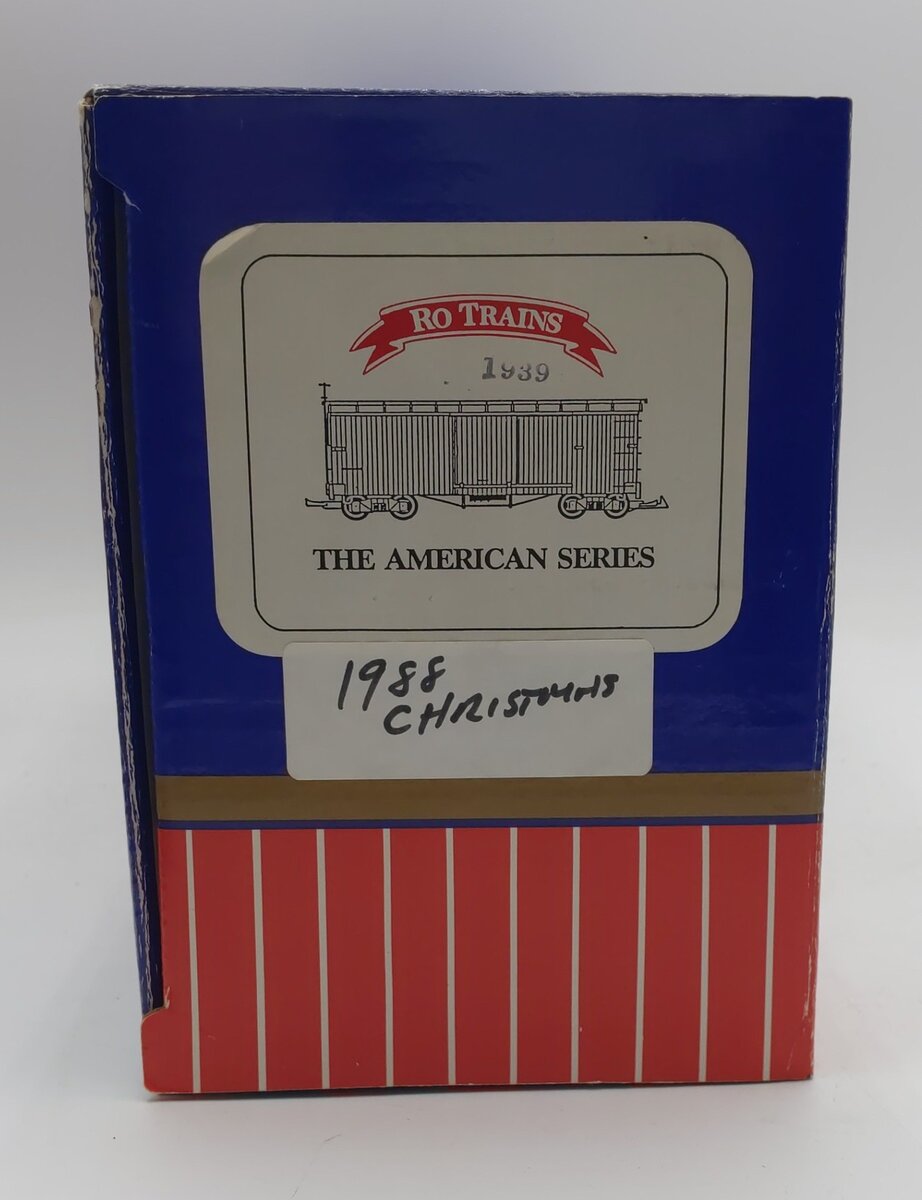 USA Trains 1939 G Gauge 1988 Christmas Boxcar NIB