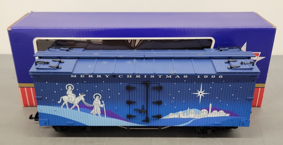 USA Trains 13014 G 1996 Christmas Reefer Car EX/Box