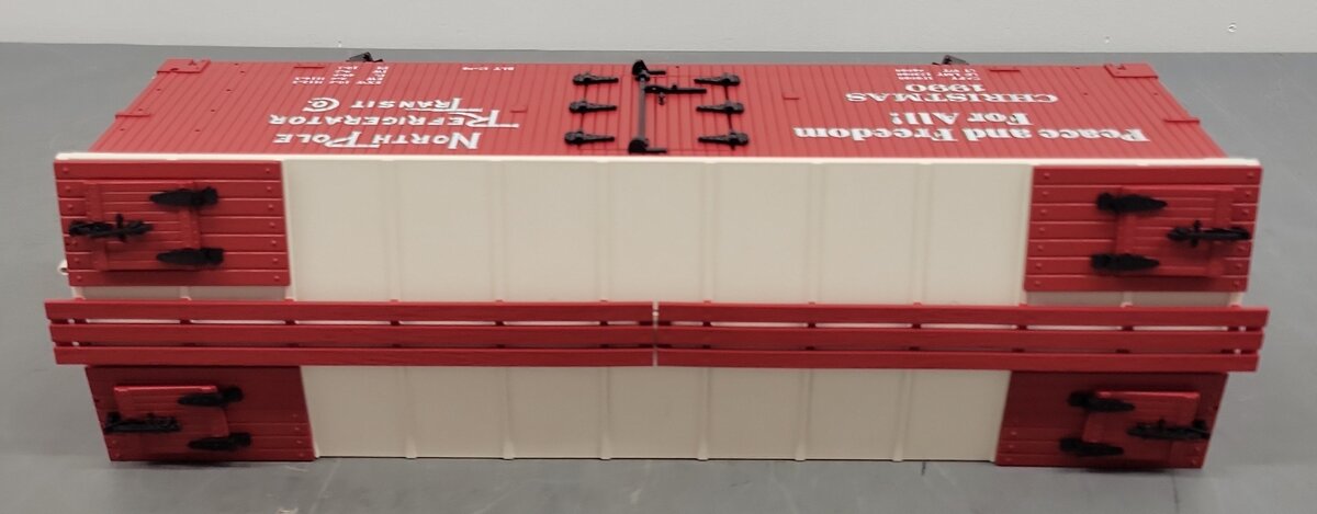 USA Trains 1620 G 1990 Christmas Reefer Car EX/Box