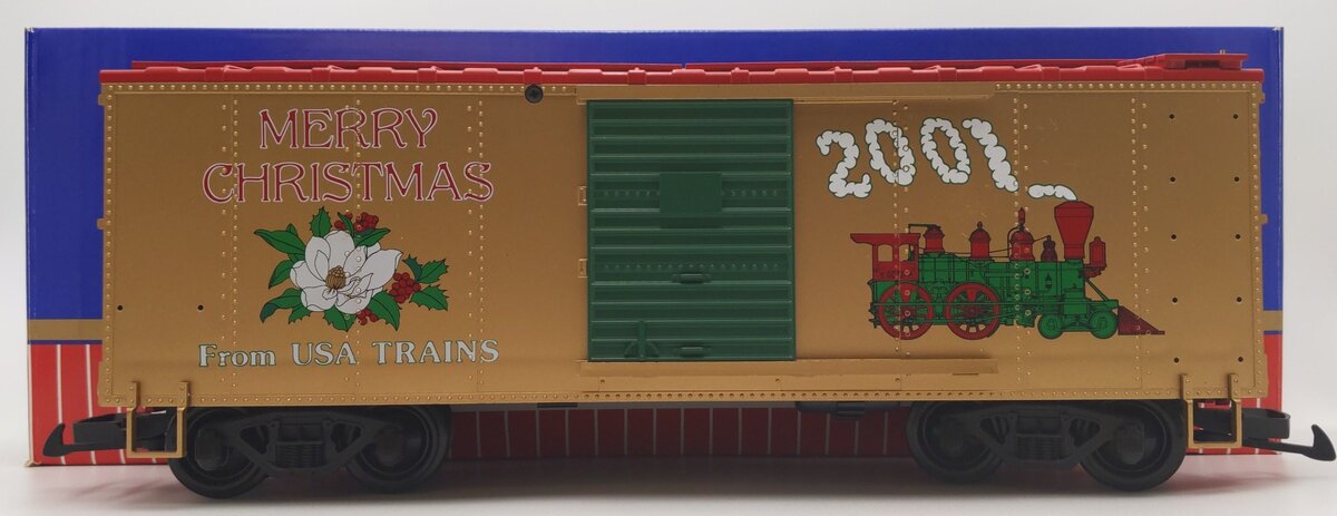 USA Trains 13019 G 2001 Christmas Reefer Car EX/Box
