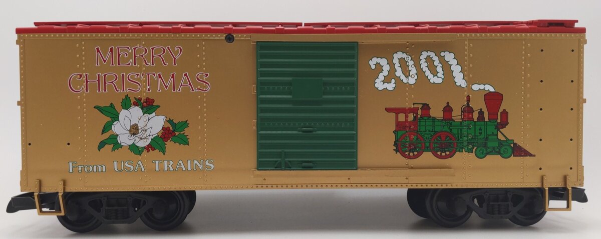 USA Trains 13019 G 2001 Christmas Reefer Car EX/Box