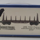Industrial Rail 7503 O Gauge ATSF Flatcar #92992 w/Bulkheads & Stakes EX/Box