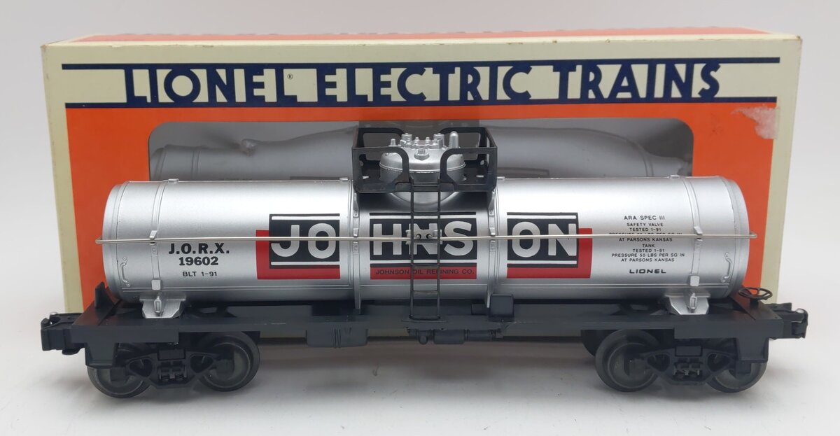 Lionel 6-19602 O Gauge Johnson Single Dome Tank Car #19602 LN/Box