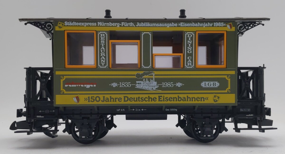 LGB 3013 G 150th Anniversary Deutsche Eisenbahnen Pass. Car EX/Box