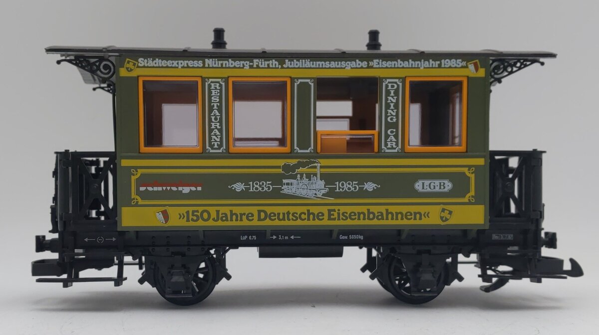 LGB 3013 G 150th Anniversary Deutsche Eisenbahnen Pass. Car EX/Box
