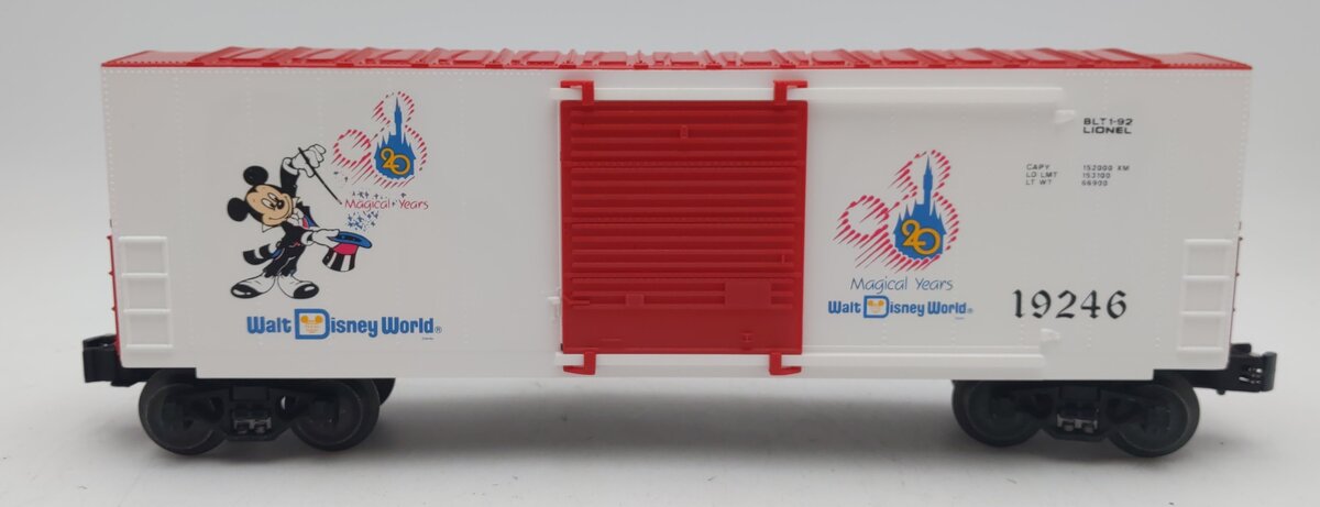 Lionel 6-19246 O Gauge Walt Disney World 20th Anniversary Hi Cube Boxcar #19246 EX/Box
