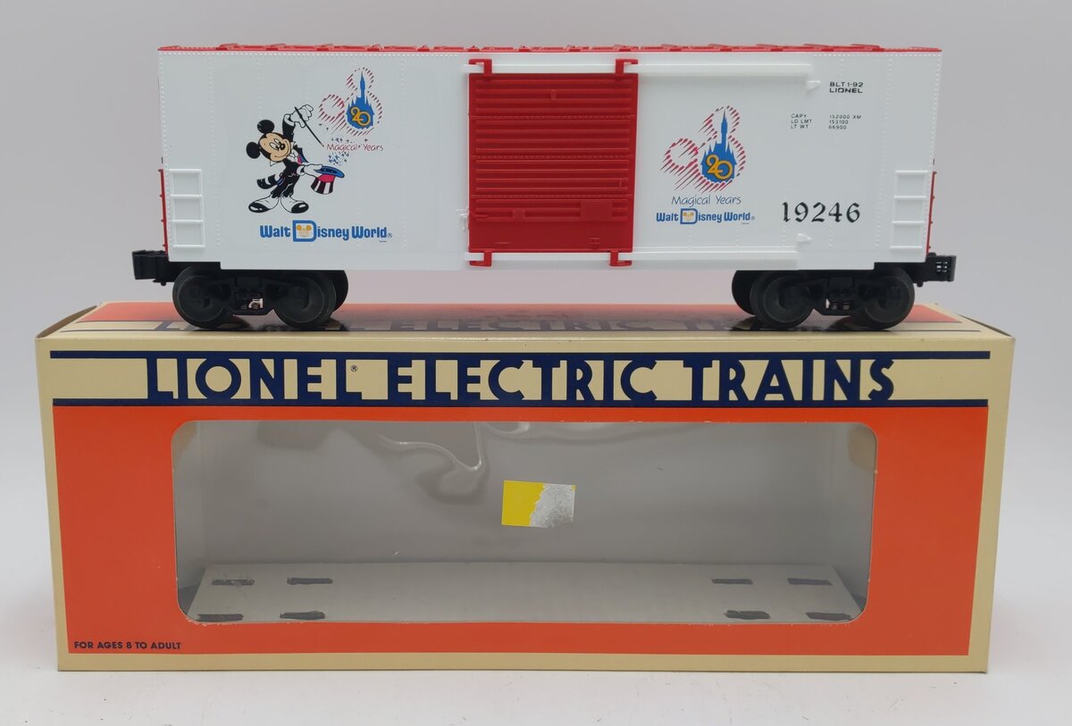Lionel 6-19246 O Gauge Walt Disney World 20th Anniversary Hi Cube Boxcar #19246 EX/Box