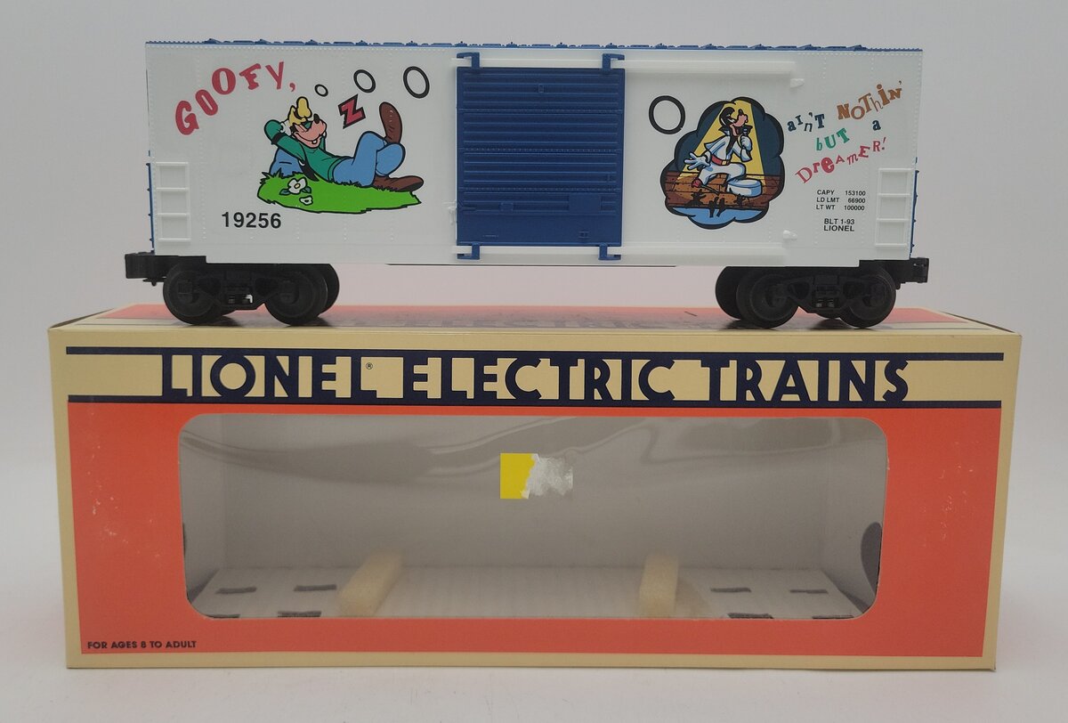 Lionel 6-19256 O Gauge Disney Goofy Hi-Cube Boxcar EX/Box