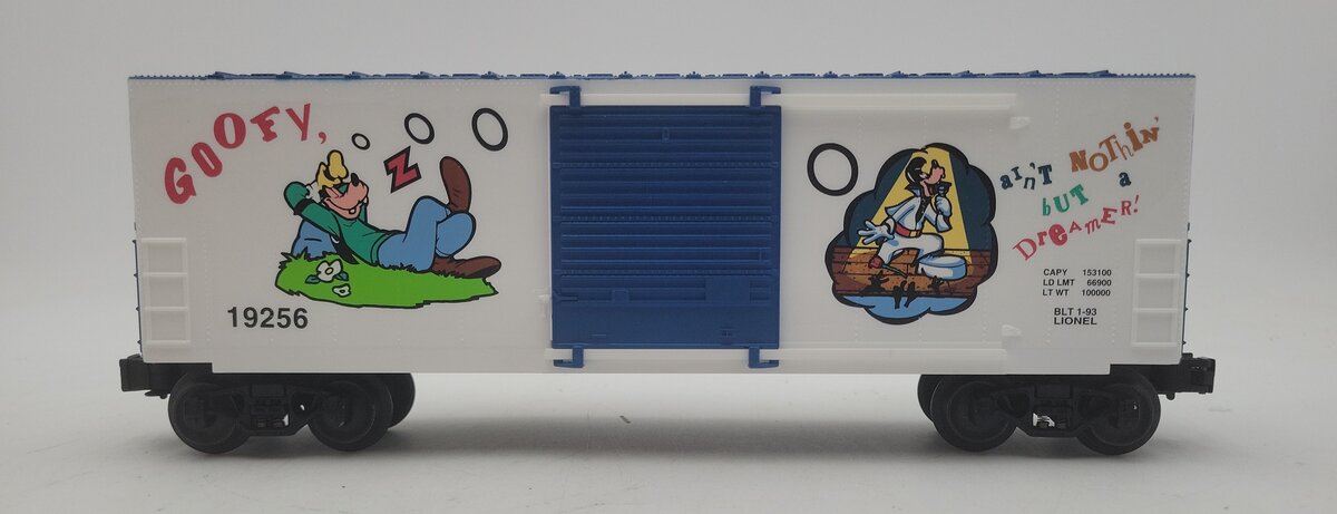 Lionel 6-19256 O Gauge Disney Goofy Hi-Cube Boxcar EX/Box