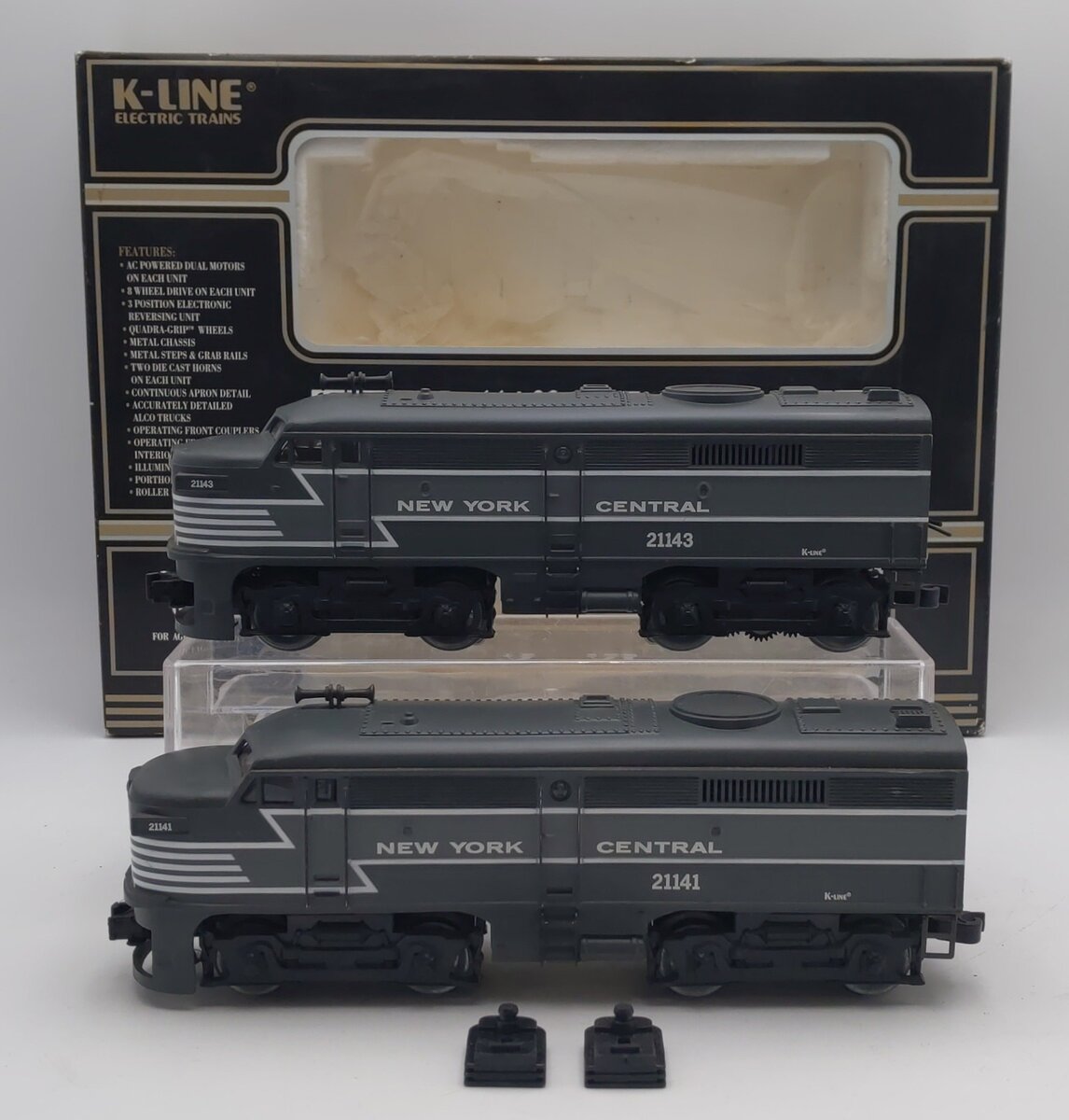 K-Line K21141 O Gauge NYC Twin Powered AA Diesel Locomotive Set EX/Box