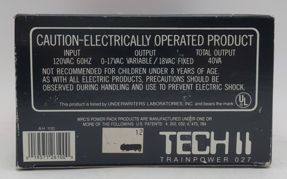 MRC O27 O Trainpower AC Transformer LN/Box