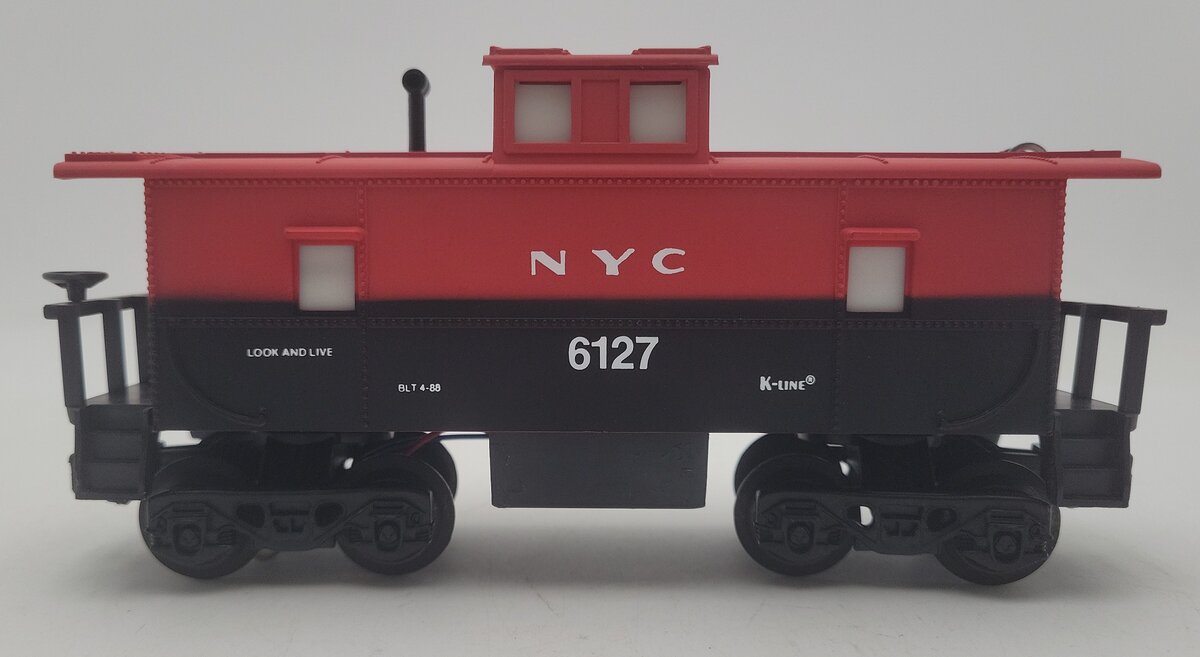 K-Line K6127 O Gauge New York Central Lighted Caboose #6127 EX/Box