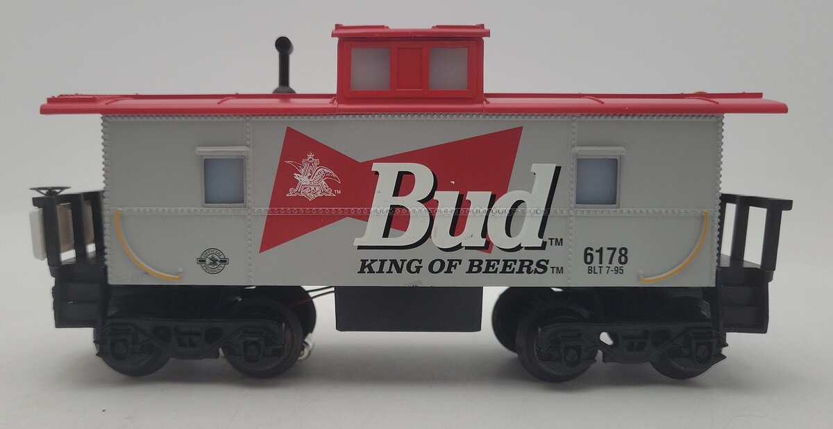 K-Line K6178 O Gauge Anheuser-Busch "King of Beers" Bud Caboose #6178 EX