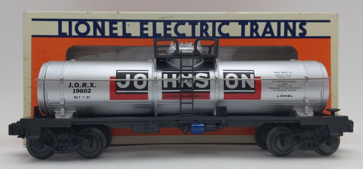 Lionel 6-19602 O Gauge Johnson Single Dome Tank Car #19602 EX/Box