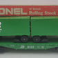 Lionel 6-9133 O Gauge Burlington Northern Flatcar #9133 with Trailers EX/Box