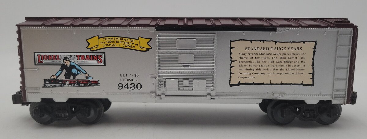 Lionel 6-9430 O Gauge Joshua Lionel Cowen The Standard Gauge Years Boxcar EX/Box