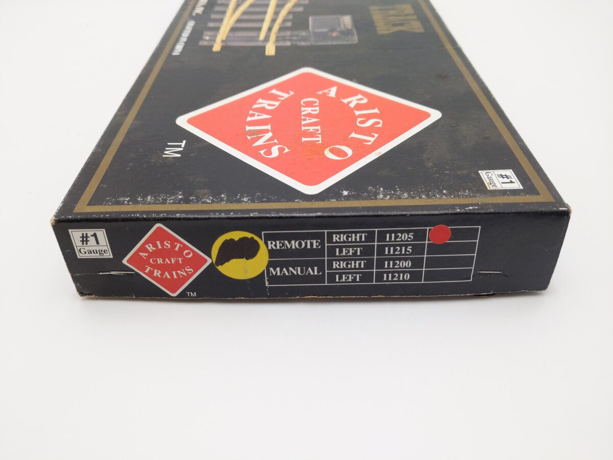 Aristo-Craft 11205 G Euro Brass Right Hand Remote Switch Turnout EX/Box